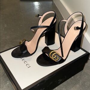 Gucci Marmont Block Heel NWT